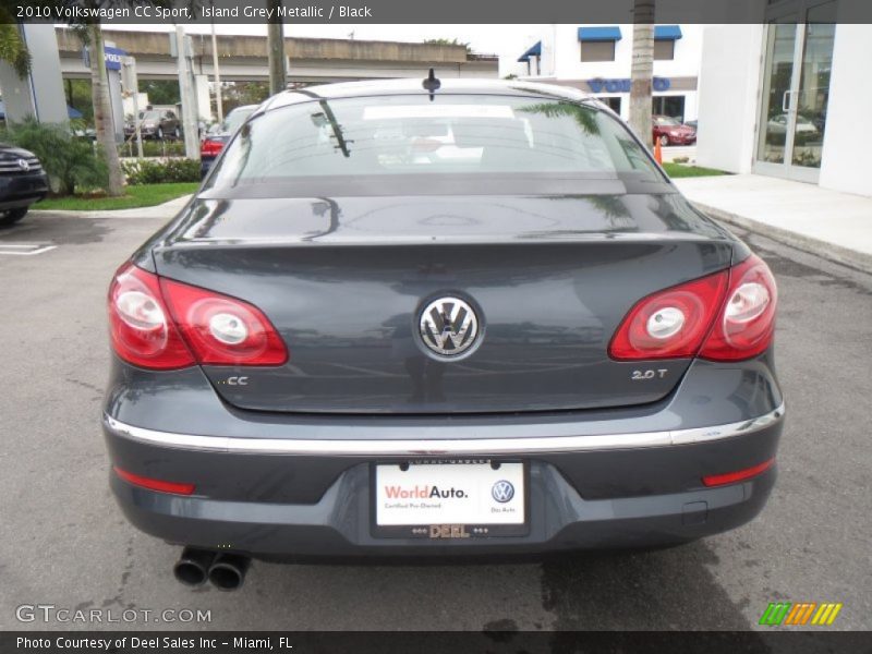 Island Grey Metallic / Black 2010 Volkswagen CC Sport