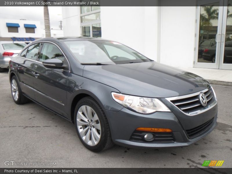 Island Grey Metallic / Black 2010 Volkswagen CC Sport