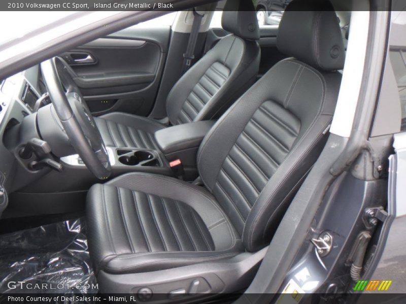 Island Grey Metallic / Black 2010 Volkswagen CC Sport