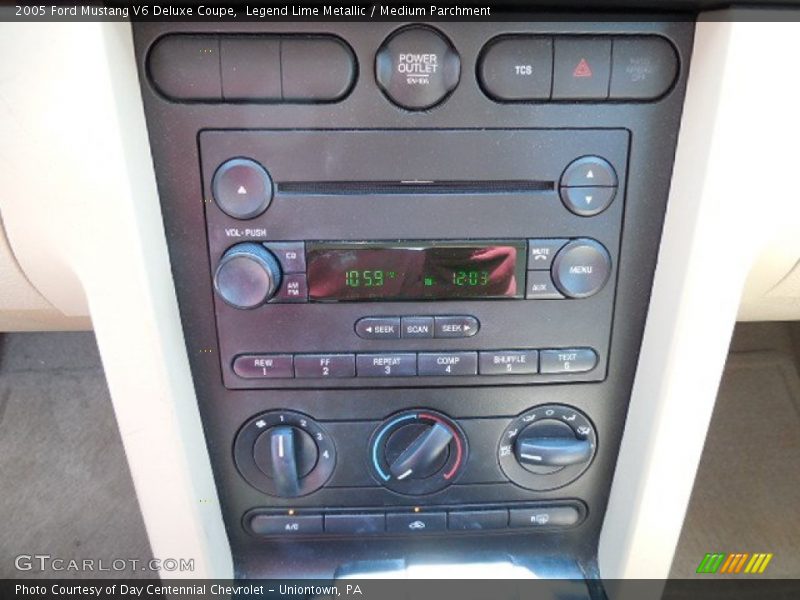 Controls of 2005 Mustang V6 Deluxe Coupe