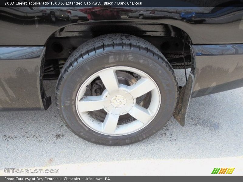 Black / Dark Charcoal 2003 Chevrolet Silverado 1500 SS Extended Cab AWD