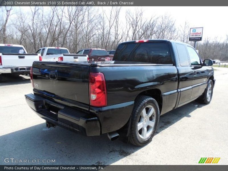 Black / Dark Charcoal 2003 Chevrolet Silverado 1500 SS Extended Cab AWD