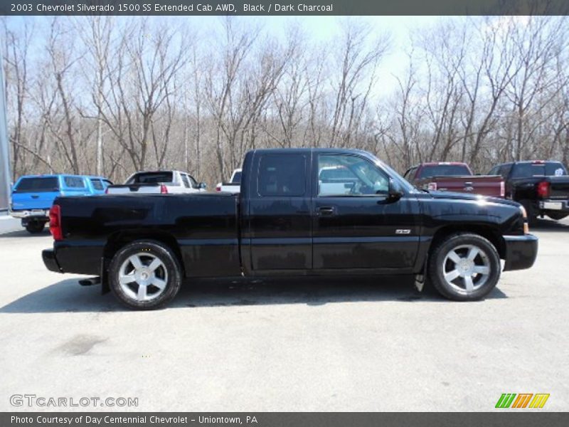 Black / Dark Charcoal 2003 Chevrolet Silverado 1500 SS Extended Cab AWD