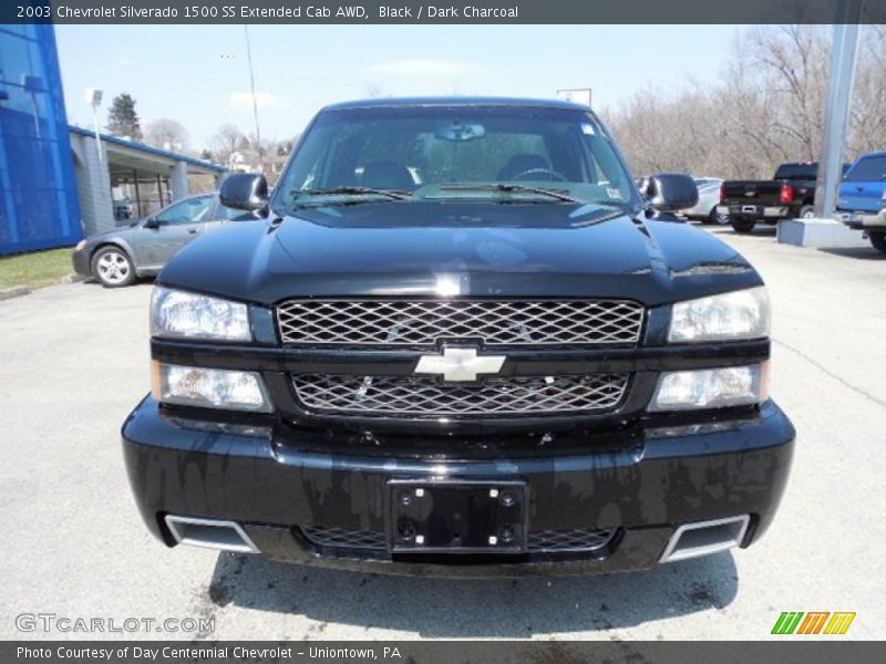 Black / Dark Charcoal 2003 Chevrolet Silverado 1500 SS Extended Cab AWD