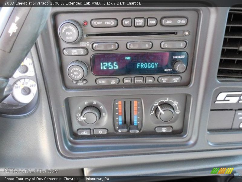 Black / Dark Charcoal 2003 Chevrolet Silverado 1500 SS Extended Cab AWD