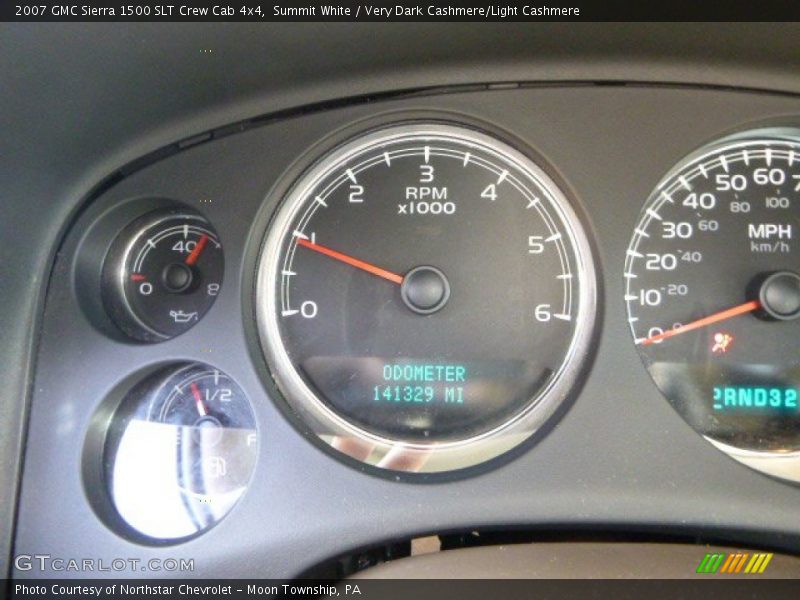 Summit White / Very Dark Cashmere/Light Cashmere 2007 GMC Sierra 1500 SLT Crew Cab 4x4