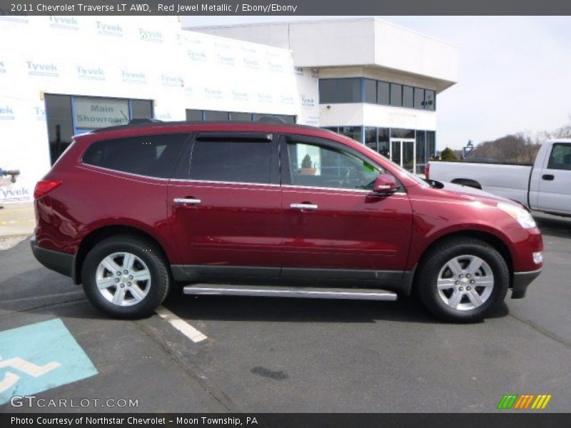 Red Jewel Metallic / Ebony/Ebony 2011 Chevrolet Traverse LT AWD