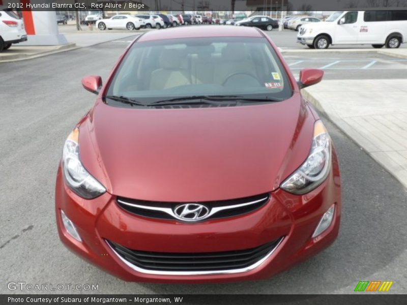 Red Allure / Beige 2012 Hyundai Elantra GLS