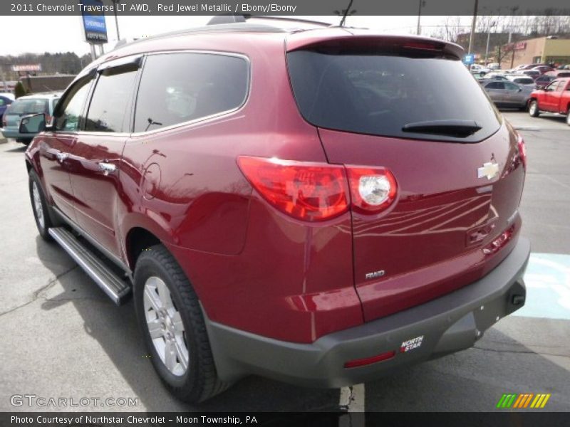 Red Jewel Metallic / Ebony/Ebony 2011 Chevrolet Traverse LT AWD