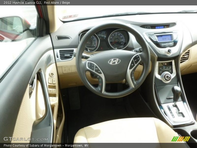 Red Allure / Beige 2012 Hyundai Elantra GLS