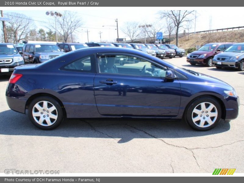 Royal Blue Pearl / Gray 2010 Honda Civic LX Coupe