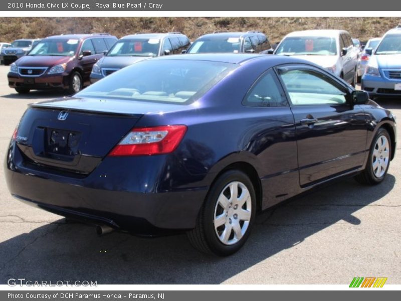 Royal Blue Pearl / Gray 2010 Honda Civic LX Coupe
