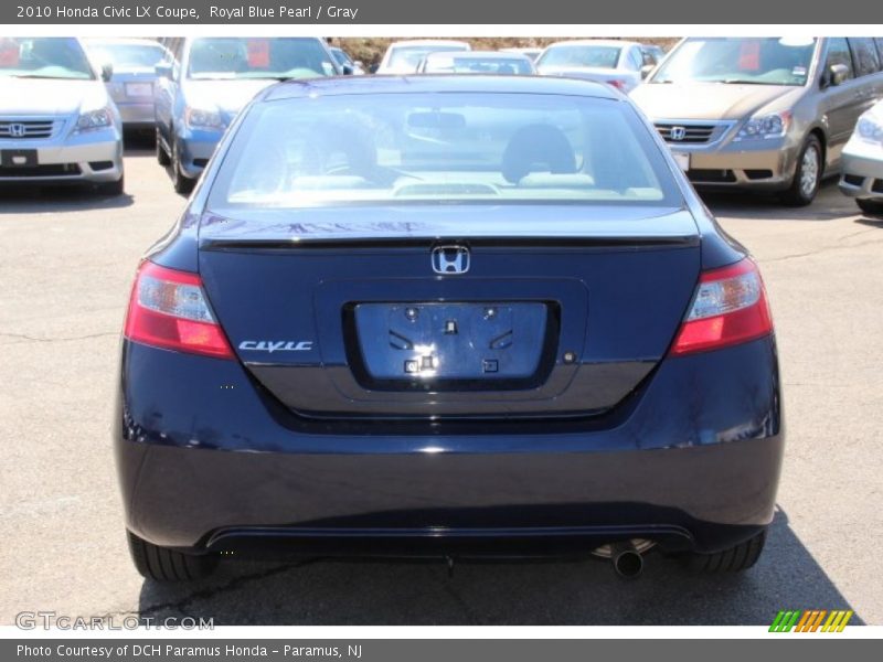 Royal Blue Pearl / Gray 2010 Honda Civic LX Coupe