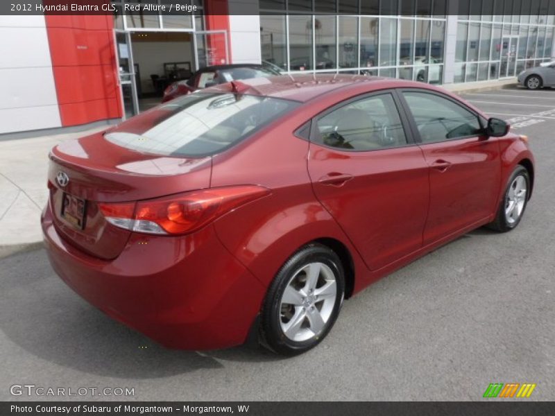 Red Allure / Beige 2012 Hyundai Elantra GLS