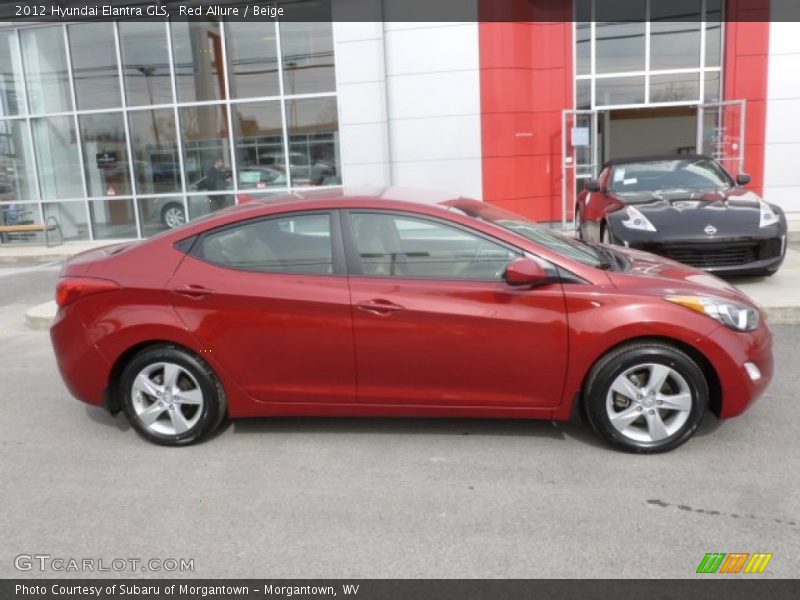 Red Allure / Beige 2012 Hyundai Elantra GLS
