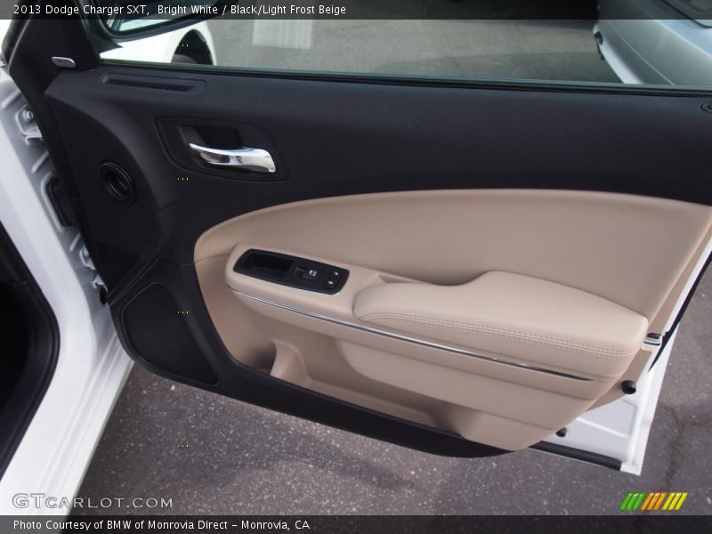 Bright White / Black/Light Frost Beige 2013 Dodge Charger SXT