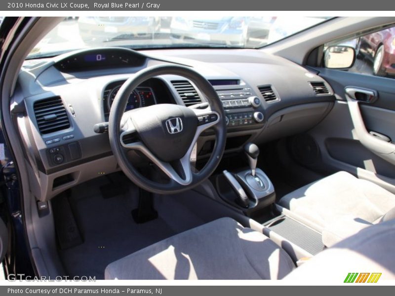 Royal Blue Pearl / Gray 2010 Honda Civic LX Coupe