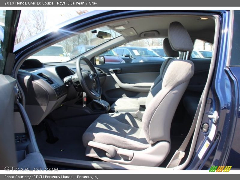 Royal Blue Pearl / Gray 2010 Honda Civic LX Coupe