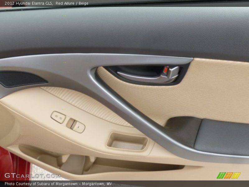 Red Allure / Beige 2012 Hyundai Elantra GLS