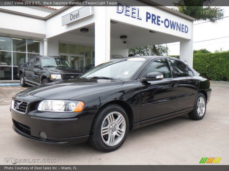 Black Sapphire Metallic / Taupe/Light Taupe 2007 Volvo S60 2.5T