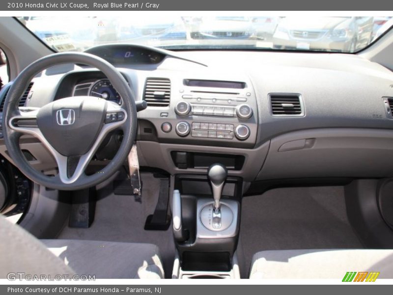 Royal Blue Pearl / Gray 2010 Honda Civic LX Coupe