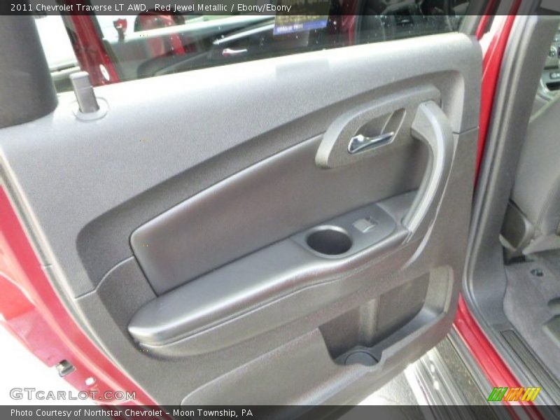 Red Jewel Metallic / Ebony/Ebony 2011 Chevrolet Traverse LT AWD