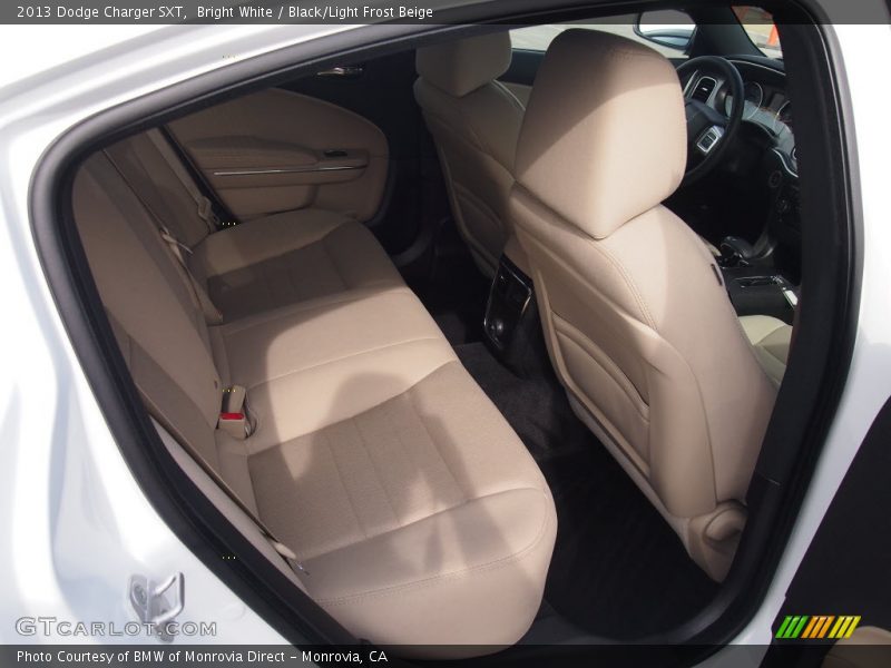 Bright White / Black/Light Frost Beige 2013 Dodge Charger SXT