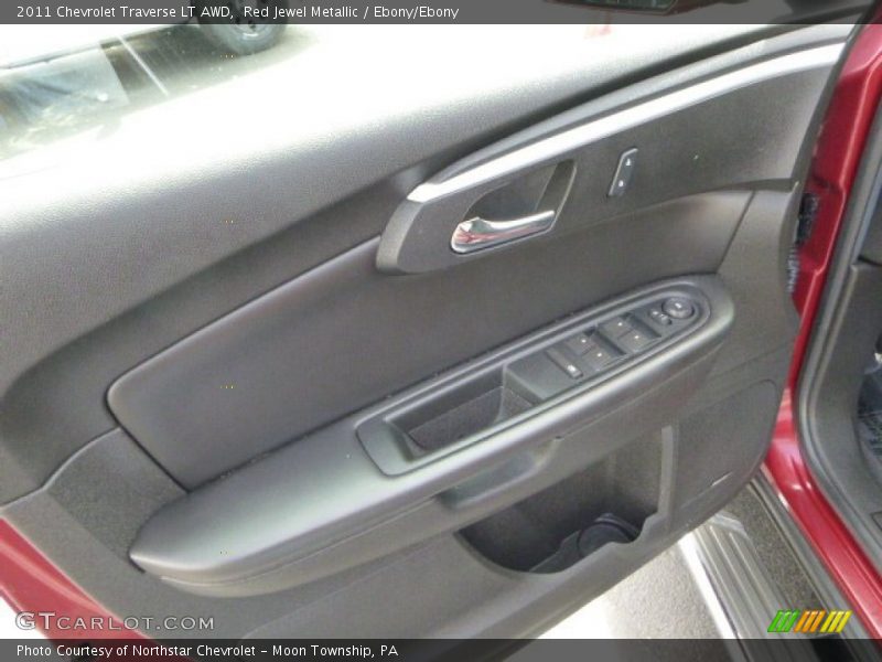 Red Jewel Metallic / Ebony/Ebony 2011 Chevrolet Traverse LT AWD