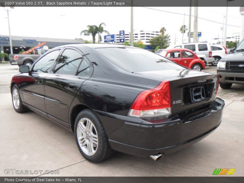 Black Sapphire Metallic / Taupe/Light Taupe 2007 Volvo S60 2.5T