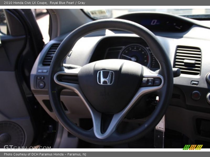 Royal Blue Pearl / Gray 2010 Honda Civic LX Coupe