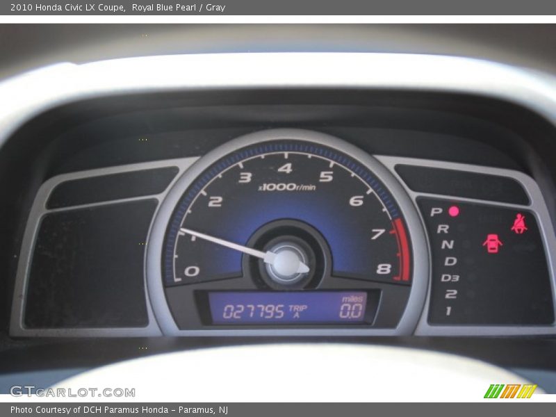 Royal Blue Pearl / Gray 2010 Honda Civic LX Coupe
