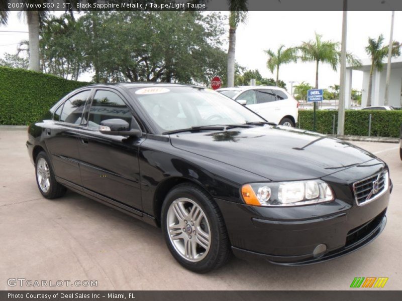 Black Sapphire Metallic / Taupe/Light Taupe 2007 Volvo S60 2.5T