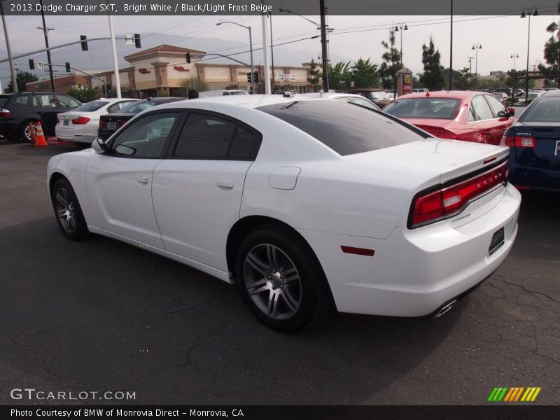 Bright White / Black/Light Frost Beige 2013 Dodge Charger SXT