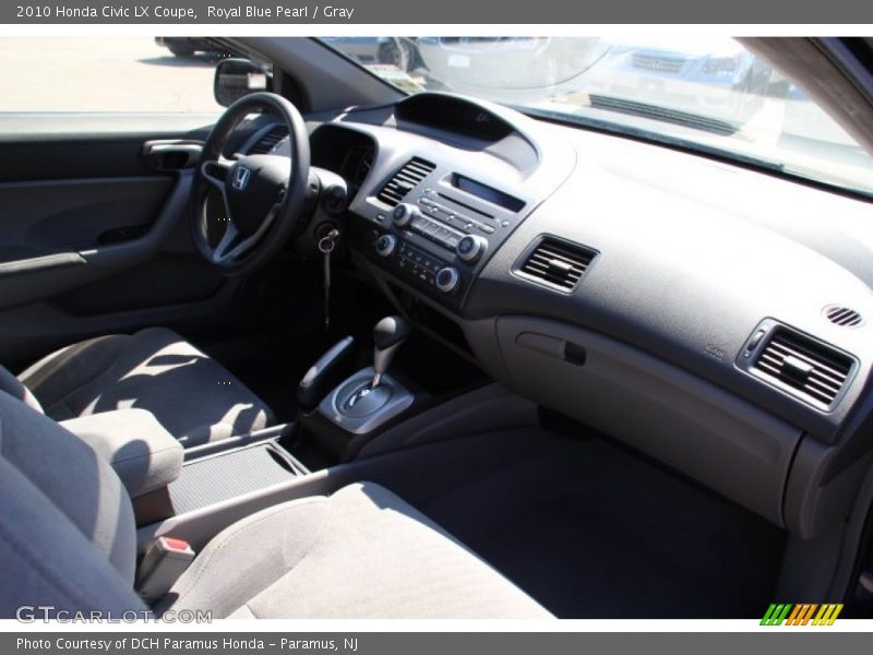 Royal Blue Pearl / Gray 2010 Honda Civic LX Coupe