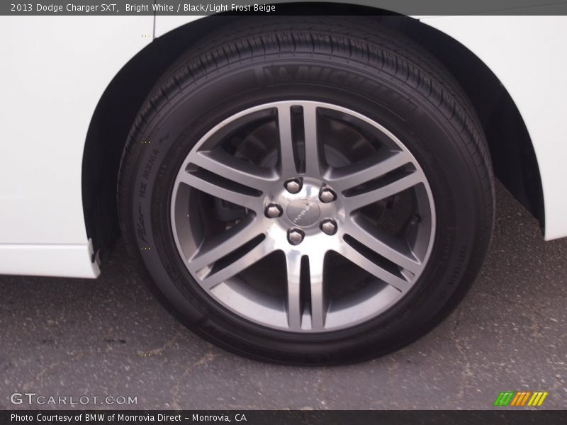Bright White / Black/Light Frost Beige 2013 Dodge Charger SXT