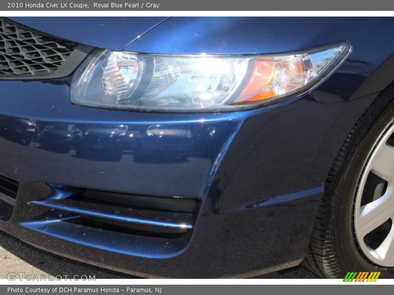 Royal Blue Pearl / Gray 2010 Honda Civic LX Coupe