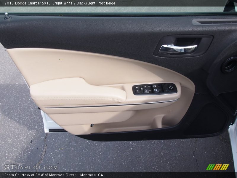 Bright White / Black/Light Frost Beige 2013 Dodge Charger SXT
