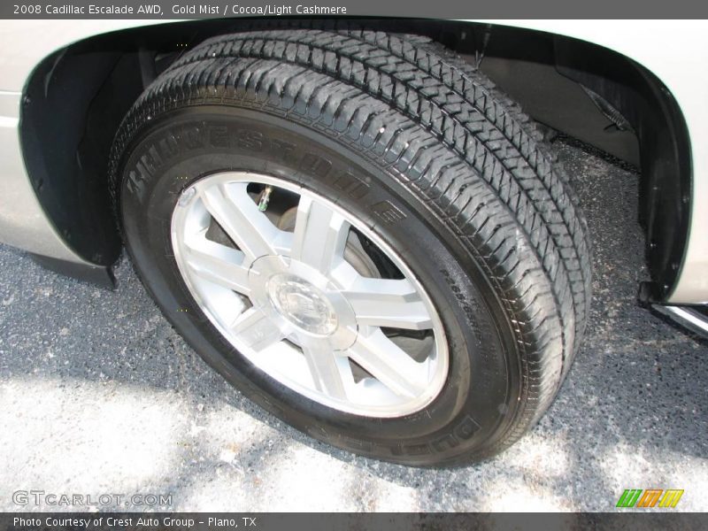 Gold Mist / Cocoa/Light Cashmere 2008 Cadillac Escalade AWD