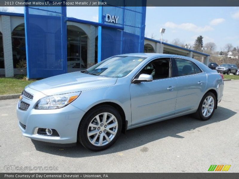 Silver Topaz Metallic / Jet Black 2013 Chevrolet Malibu LT