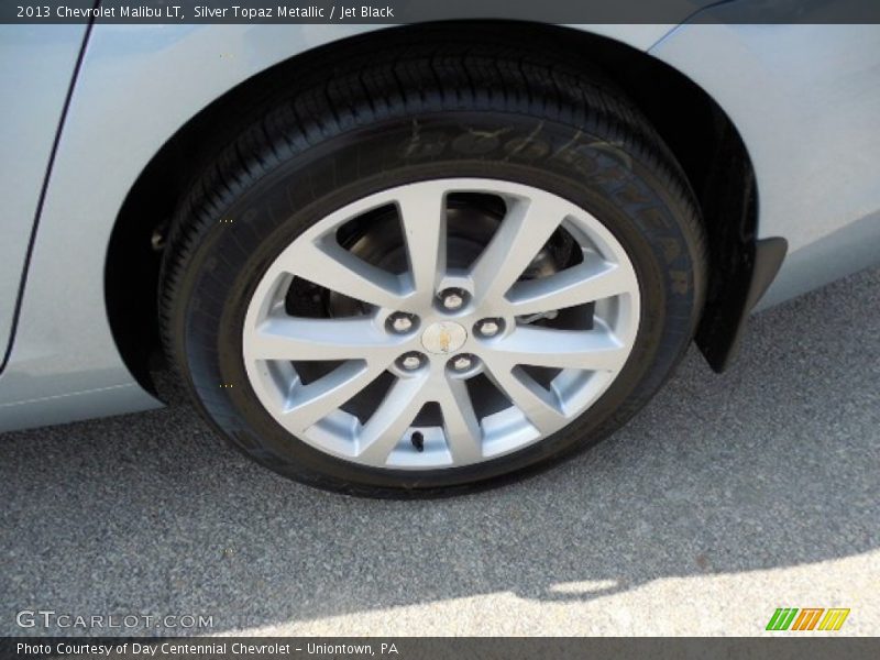 Silver Topaz Metallic / Jet Black 2013 Chevrolet Malibu LT