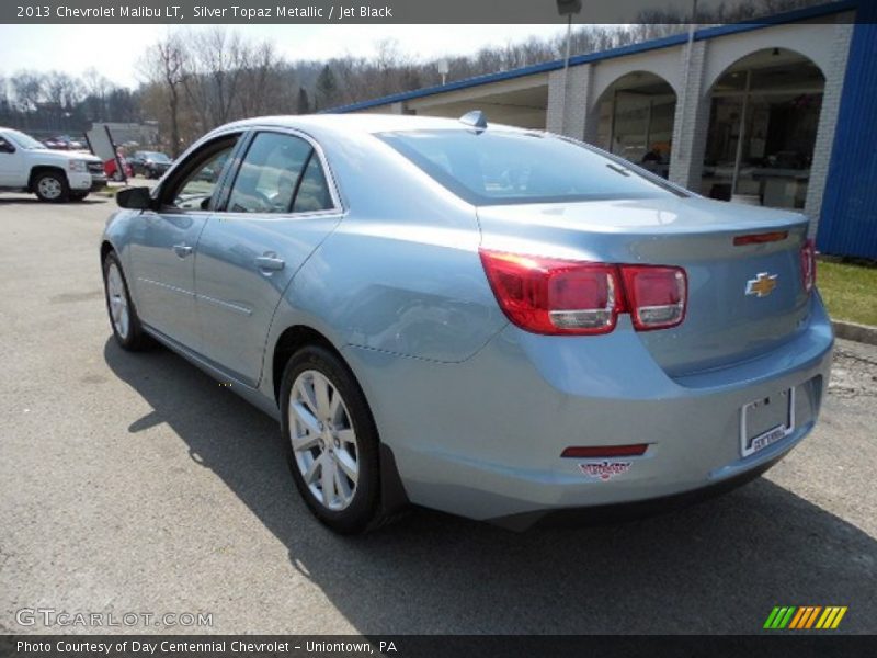 Silver Topaz Metallic / Jet Black 2013 Chevrolet Malibu LT