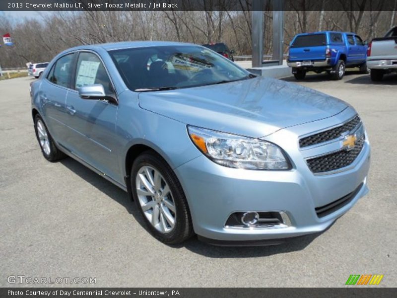 Silver Topaz Metallic / Jet Black 2013 Chevrolet Malibu LT