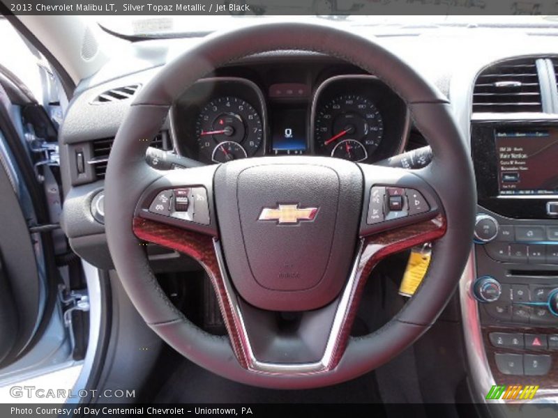 Silver Topaz Metallic / Jet Black 2013 Chevrolet Malibu LT