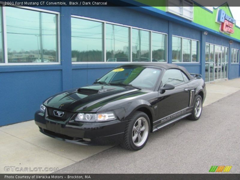 Black / Dark Charcoal 2001 Ford Mustang GT Convertible