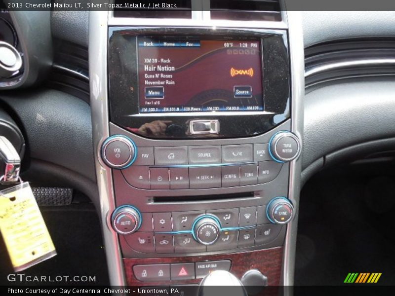 Silver Topaz Metallic / Jet Black 2013 Chevrolet Malibu LT