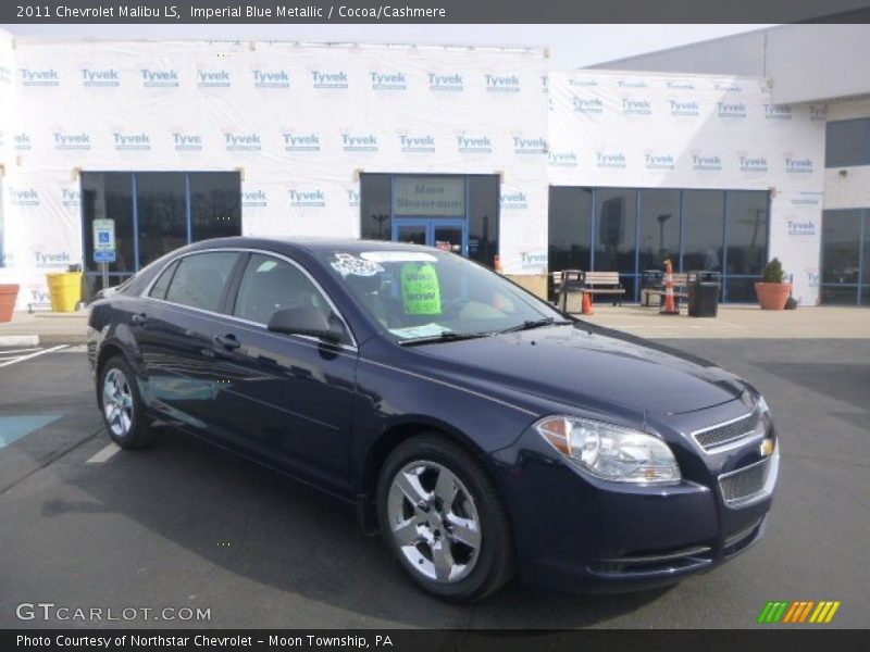 Imperial Blue Metallic / Cocoa/Cashmere 2011 Chevrolet Malibu LS