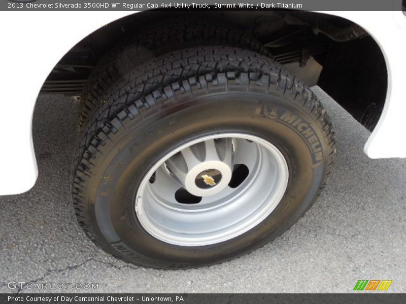 Summit White / Dark Titanium 2013 Chevrolet Silverado 3500HD WT Regular Cab 4x4 Utility Truck