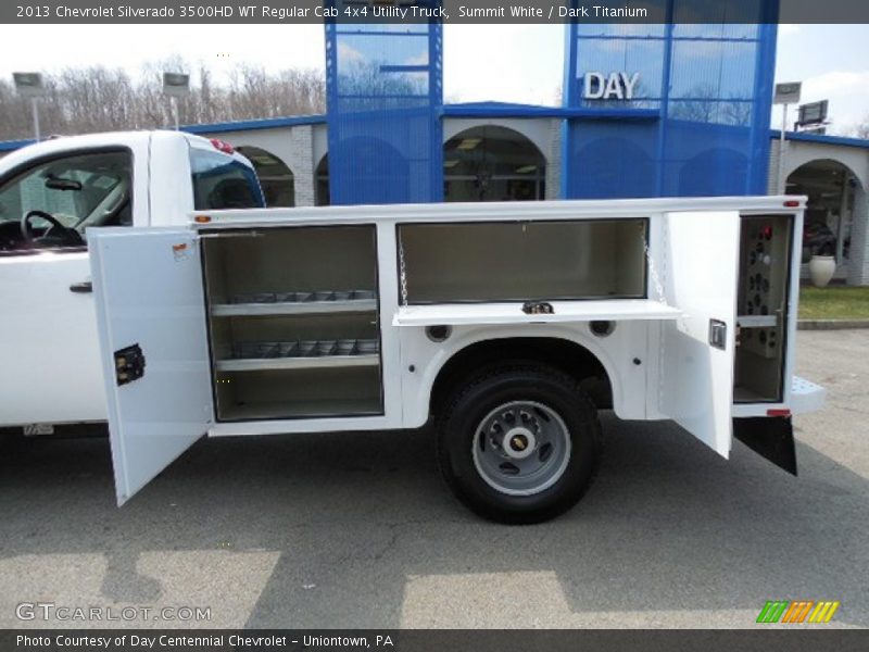Summit White / Dark Titanium 2013 Chevrolet Silverado 3500HD WT Regular Cab 4x4 Utility Truck