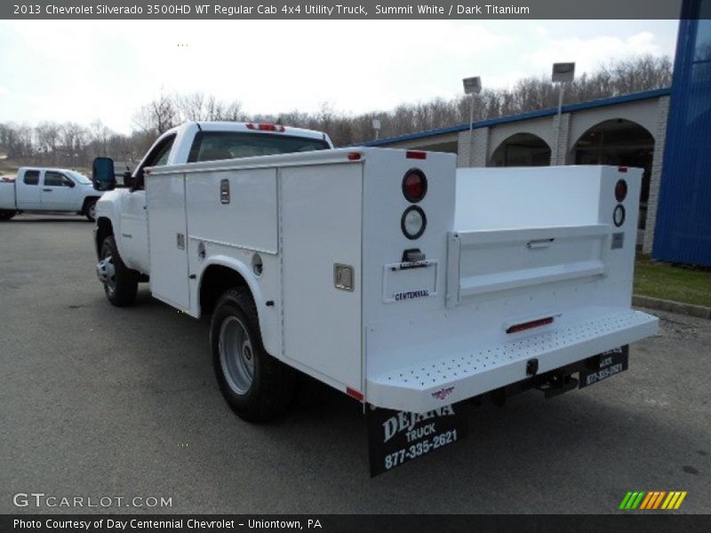 Summit White / Dark Titanium 2013 Chevrolet Silverado 3500HD WT Regular Cab 4x4 Utility Truck