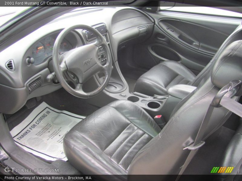  2001 Mustang GT Convertible Dark Charcoal Interior